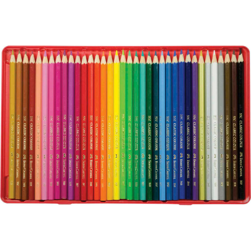 Crayons ÖKO Faber-Castell 36-colour in metal box - Image 2