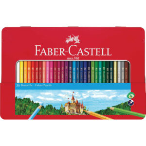 Värvipliiatsid ÖKO Faber-Castell 36-värvi metallkarbis