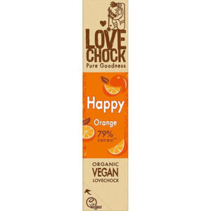 HAPPY chocolate with orange 40g Mahe LOVECHOK HAPPY šokolaadibatoon apelsiniga 40 g