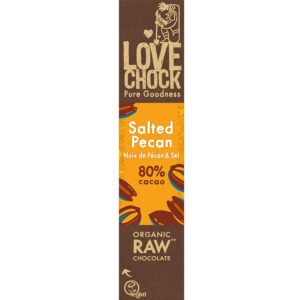 Raw chocolate with pecans and sea salt 40g Mahe LOVECHOK tooršokolaadi batoon pekanipähkli ja meresoolaga 40 g